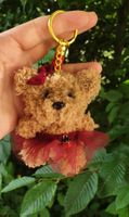 Handgestrickter Bär Schlüsselanhänger Teddybär Geschenkidee 